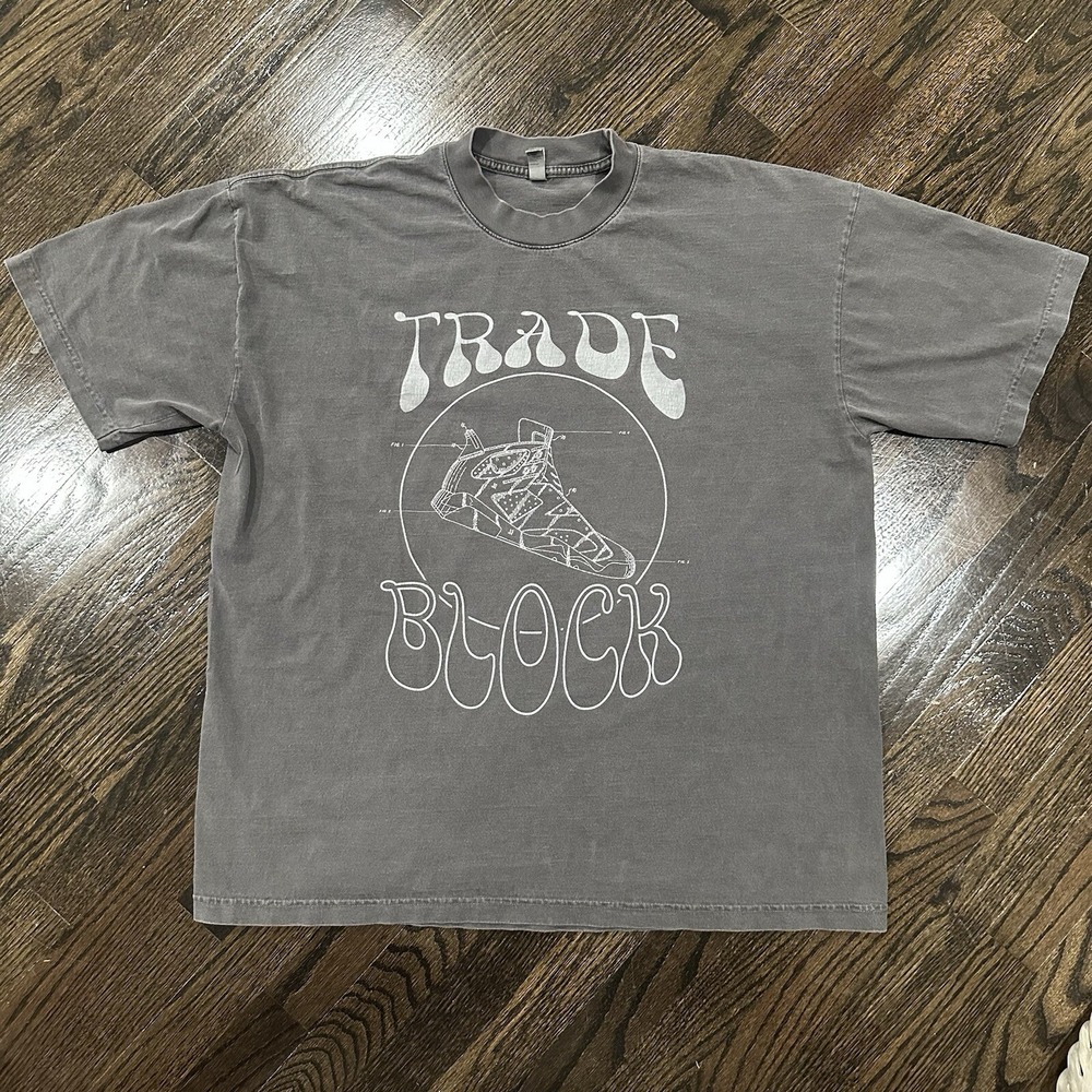Vintage Look‎  6.5 Ounce Trade Block t Shirt Men's XL sneakers logo unique